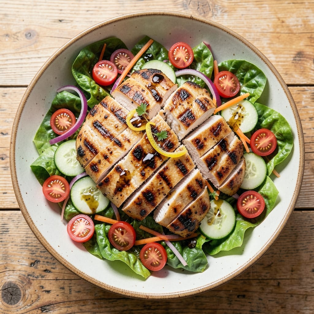 Grilled Chicken Garden Salad Recipe: Fresh Crunch With Smoky Protein