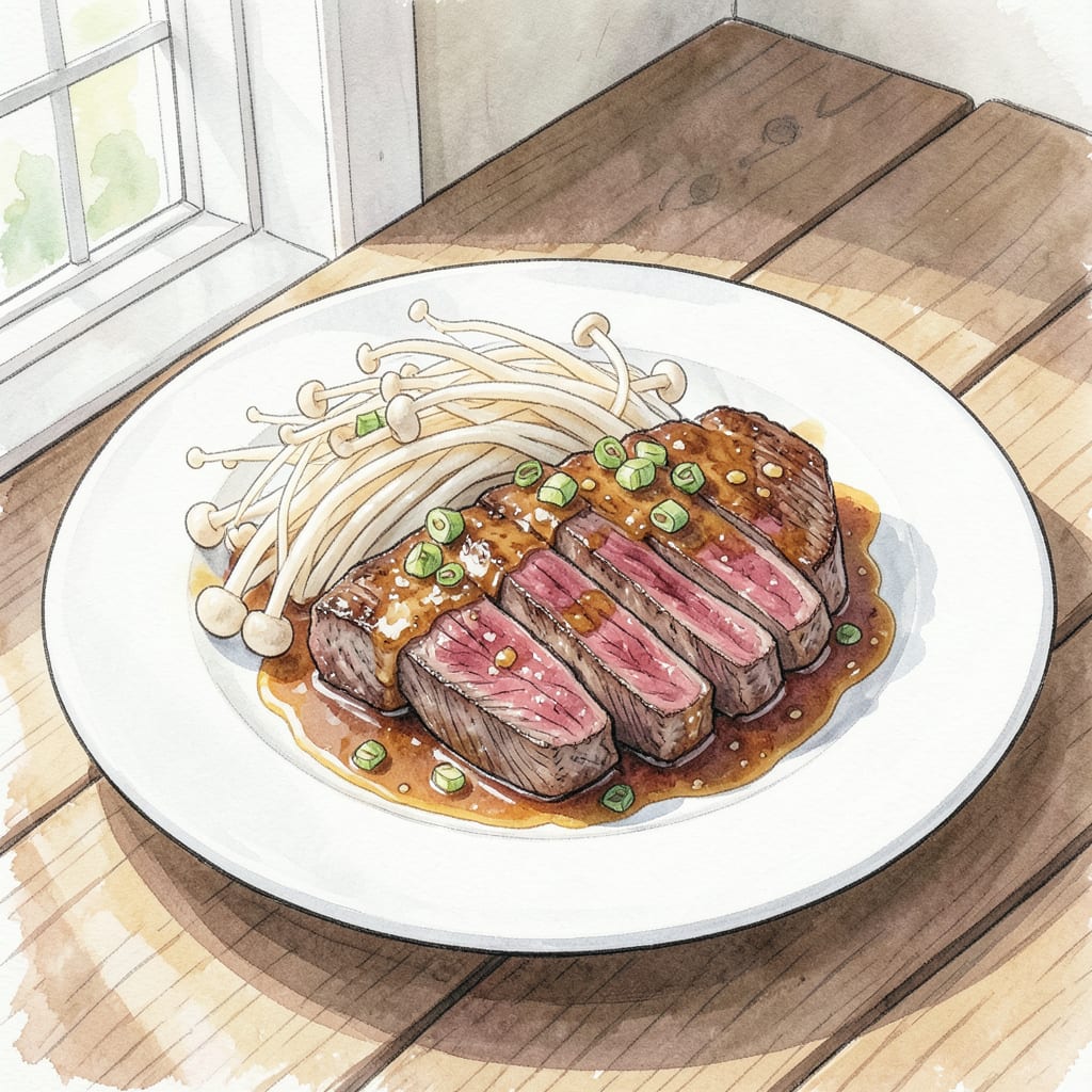 Complete Beef and Enoki Mushroom Recipe: Umami Rich Stir Fry in Minutes overview image