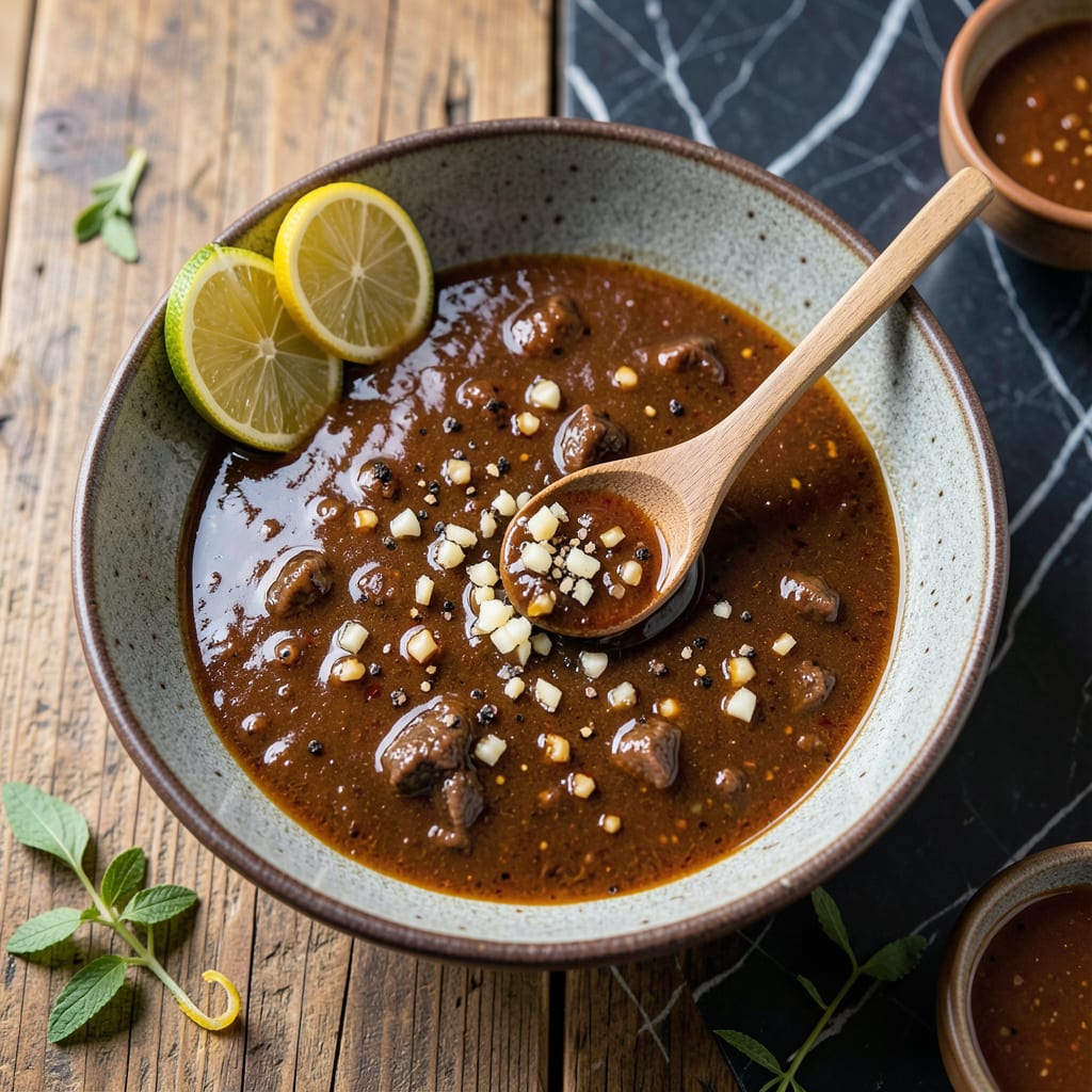 Beef BBQ Marinade Recipe Pinoy: Bold Calamansi Infused Flavor Boost example with annotations
