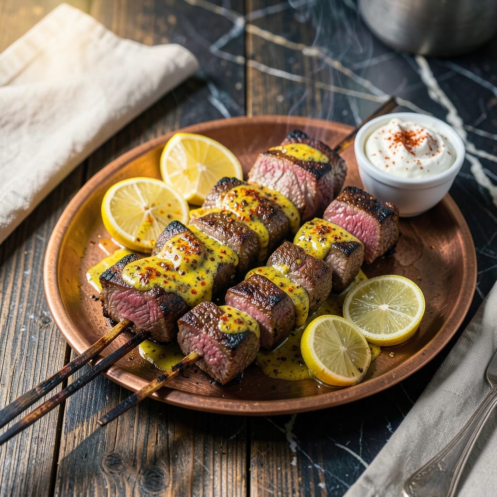 Beef Boti BBQ Recipe: Pakistani Street Food Skewers With Smoky Depth illustration with key details