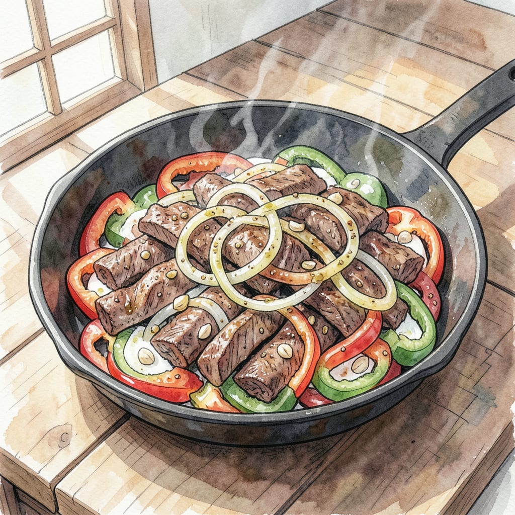 Complete Beef Fajita Tacos Recipe: Sizzling Skillet Dinner in 30 Minutes overview image