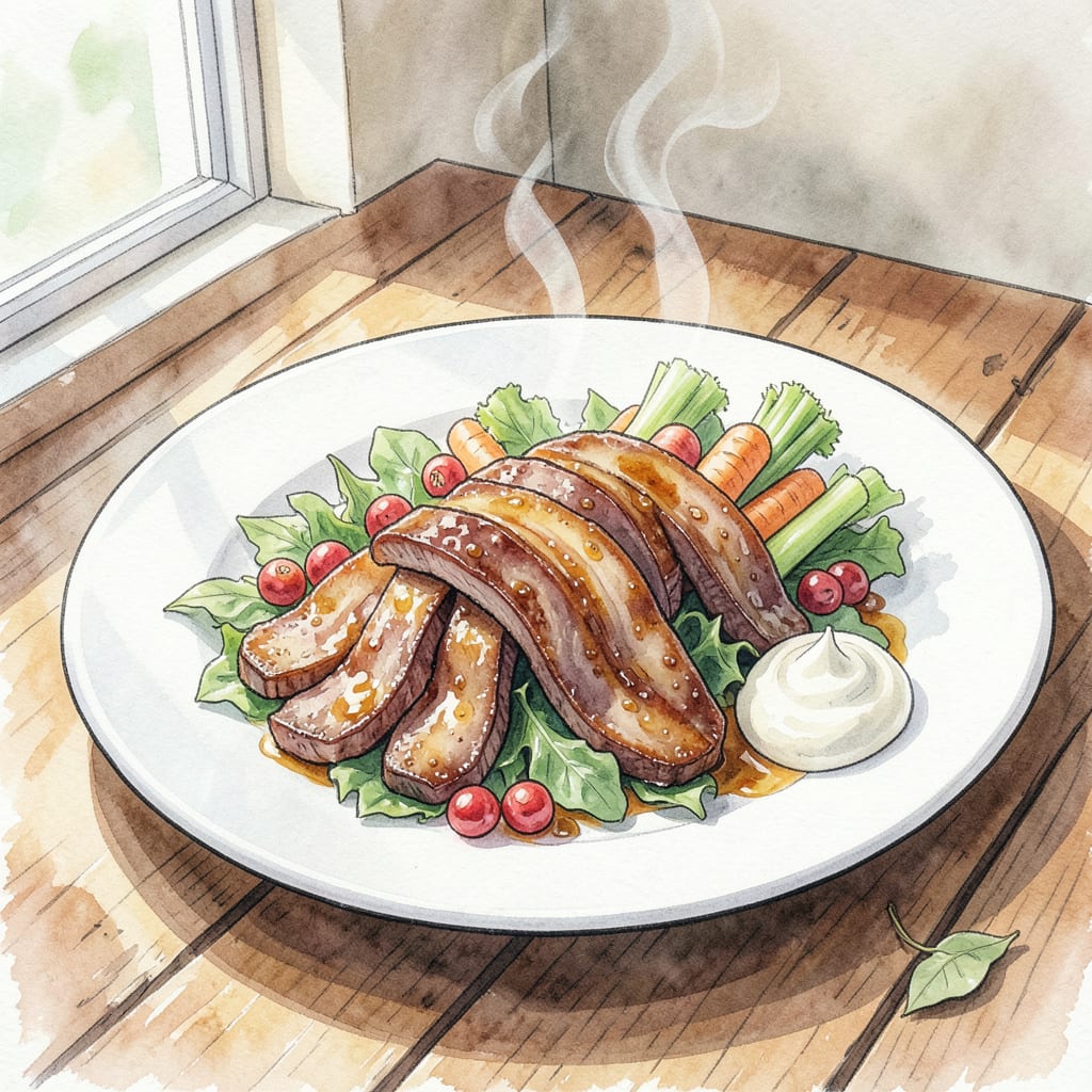 Visual representation of Beef Lengua Recipe: Tender Mexican Comfort Food