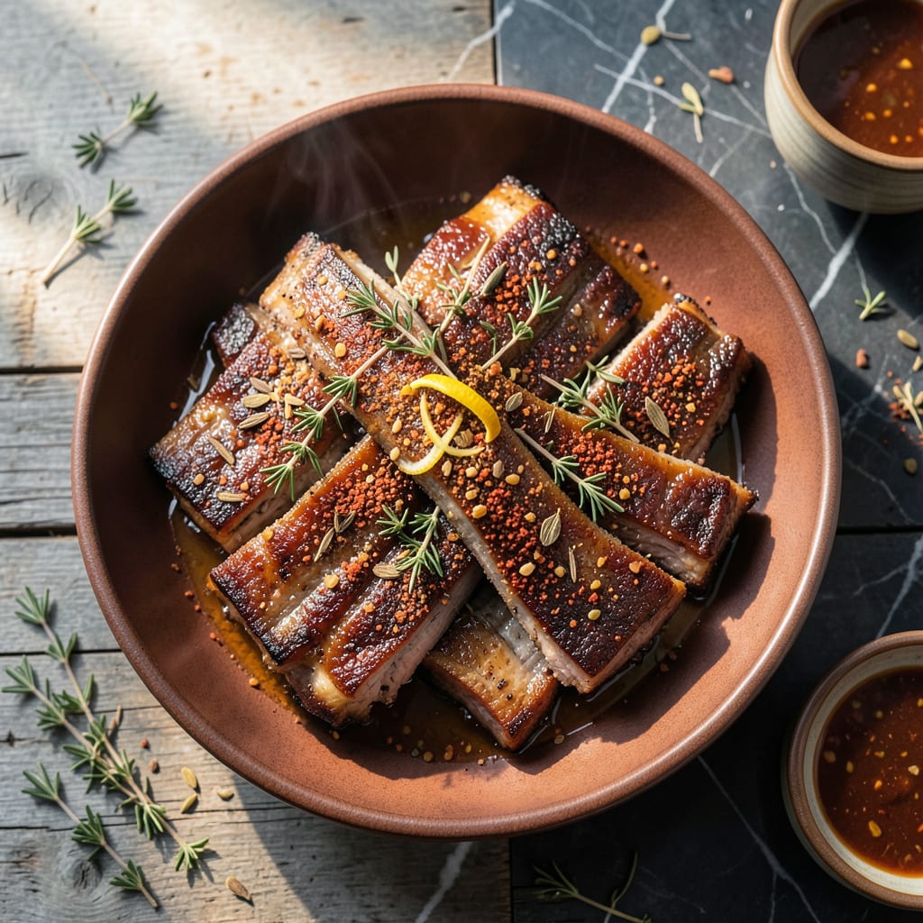 beef ribs recipe no bbq sauce example with annotations