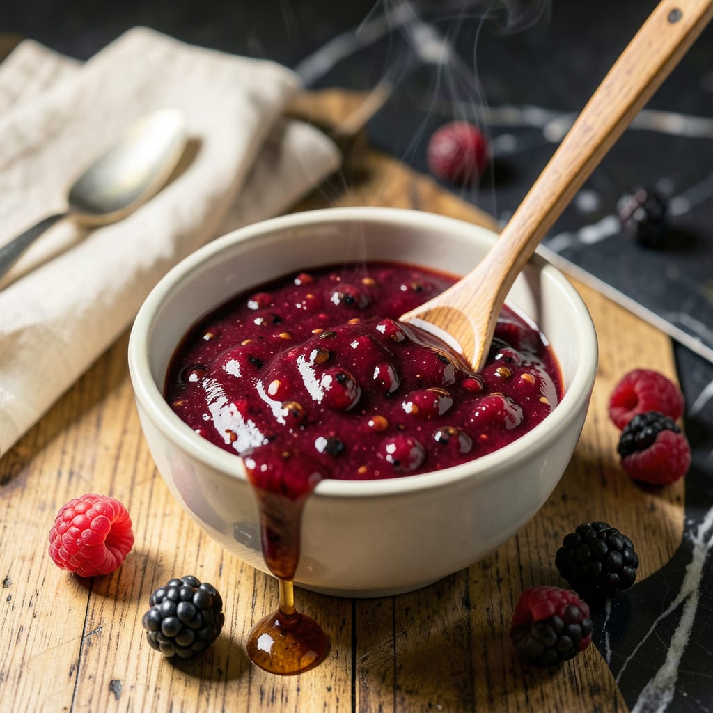 Visual representation of Berry BBQ Sauce Recipe: Tangy Berry Infusion for Grilling