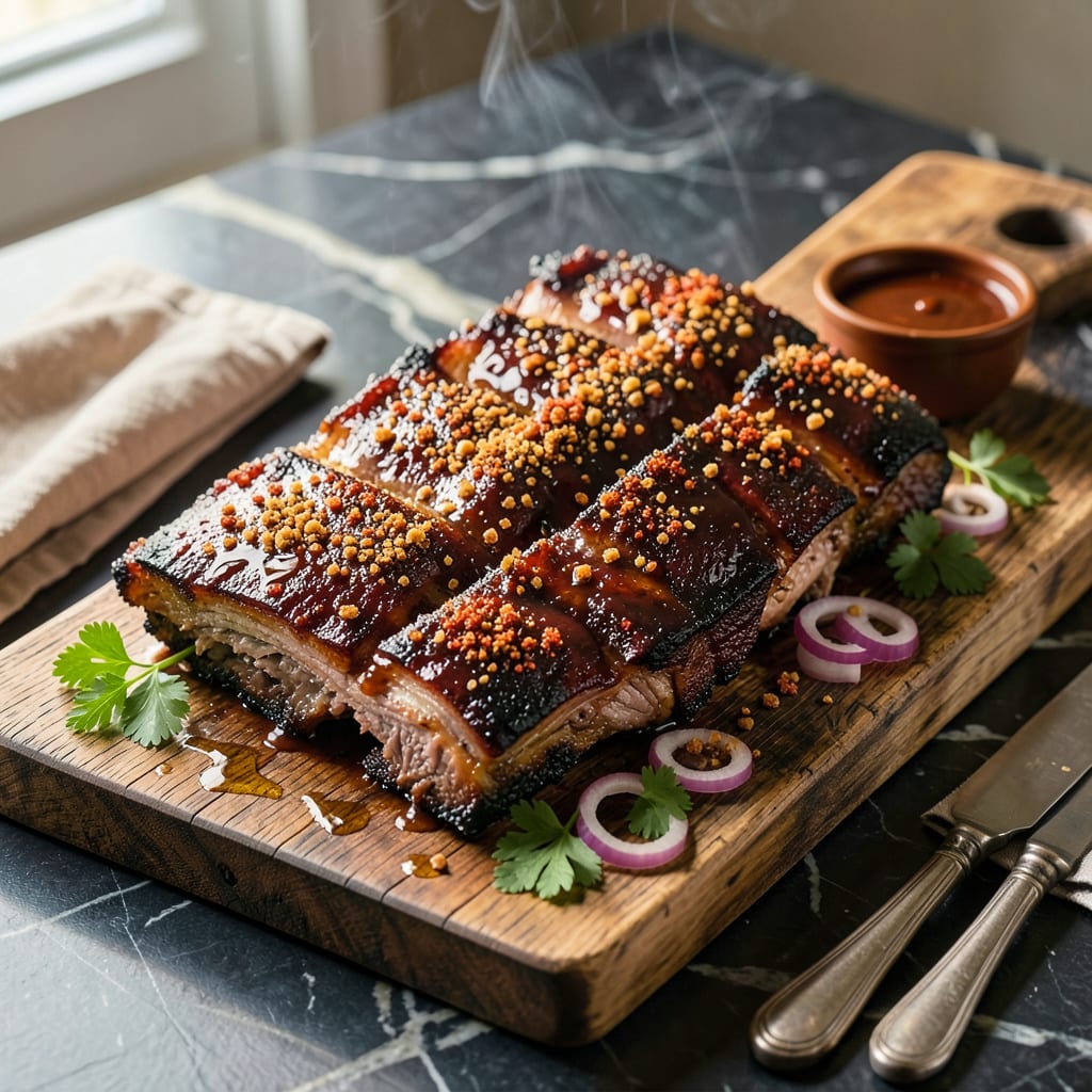 Best BBQ Baby Back Ribs Recipe: Smoky Sweet Fall Off The Bone Tenderness example with annotations