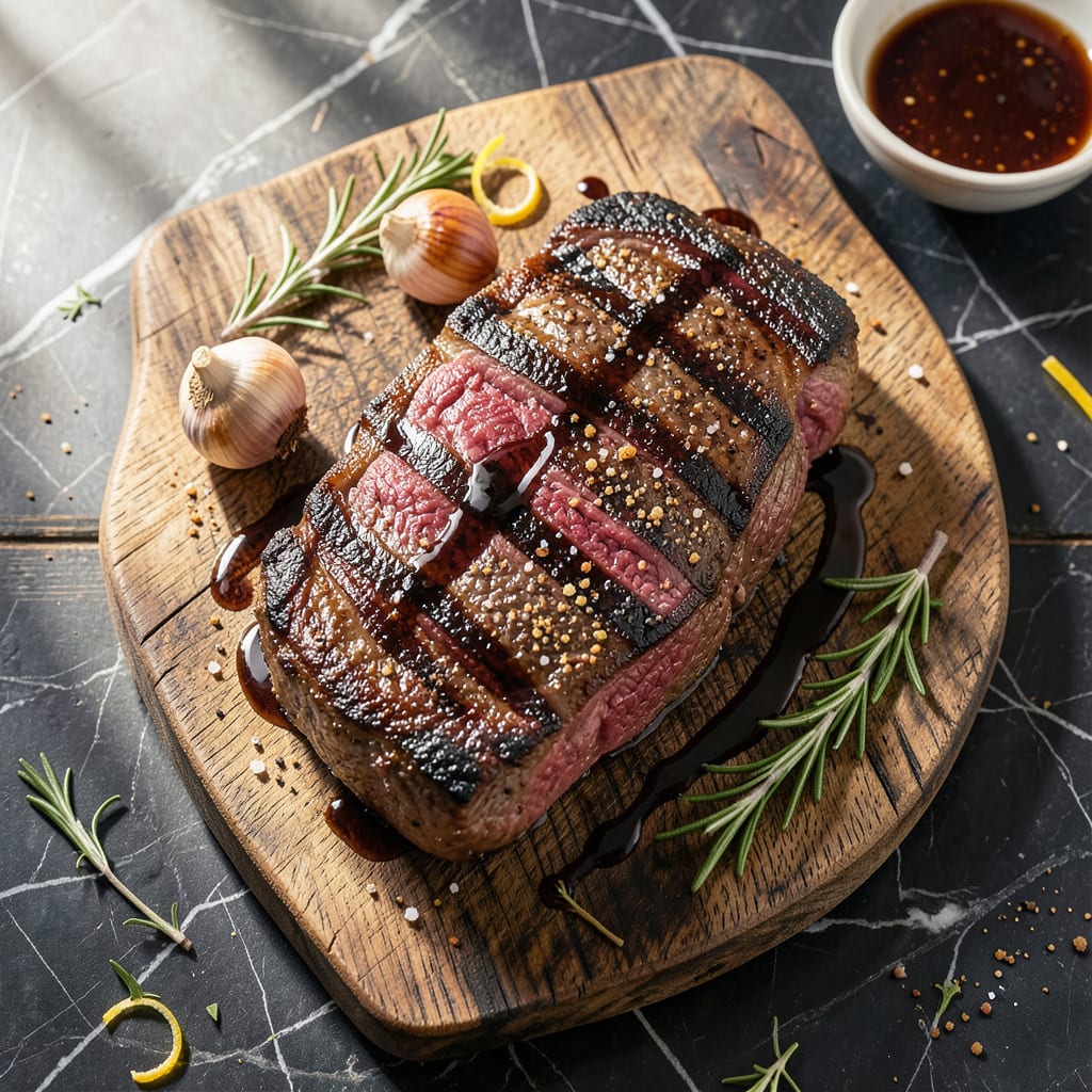Visual representation of best bbq rib eye steak recipe