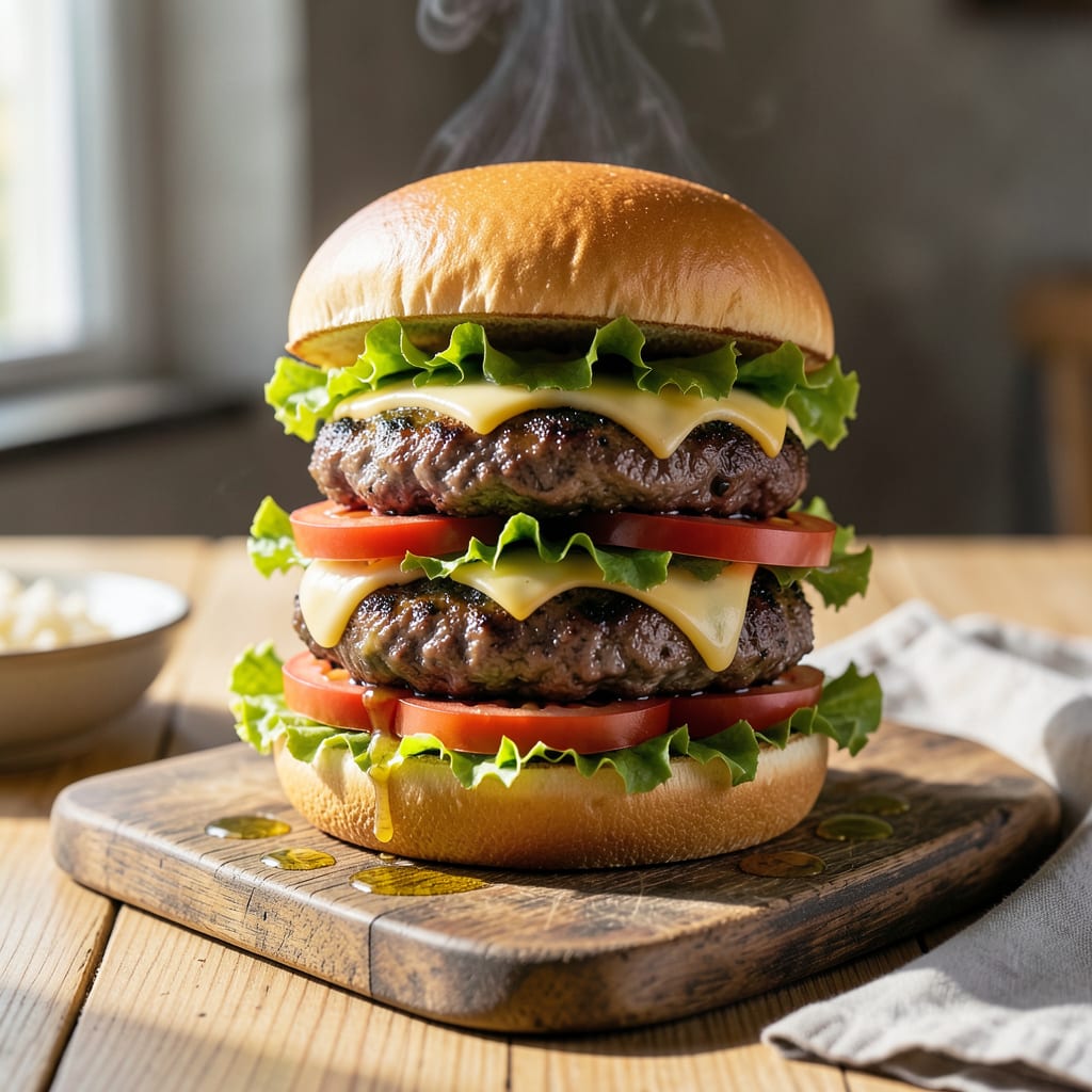 Best Burger Recipe Grill: Juicy Patties With Smoky Charcoal Kiss example with annotations