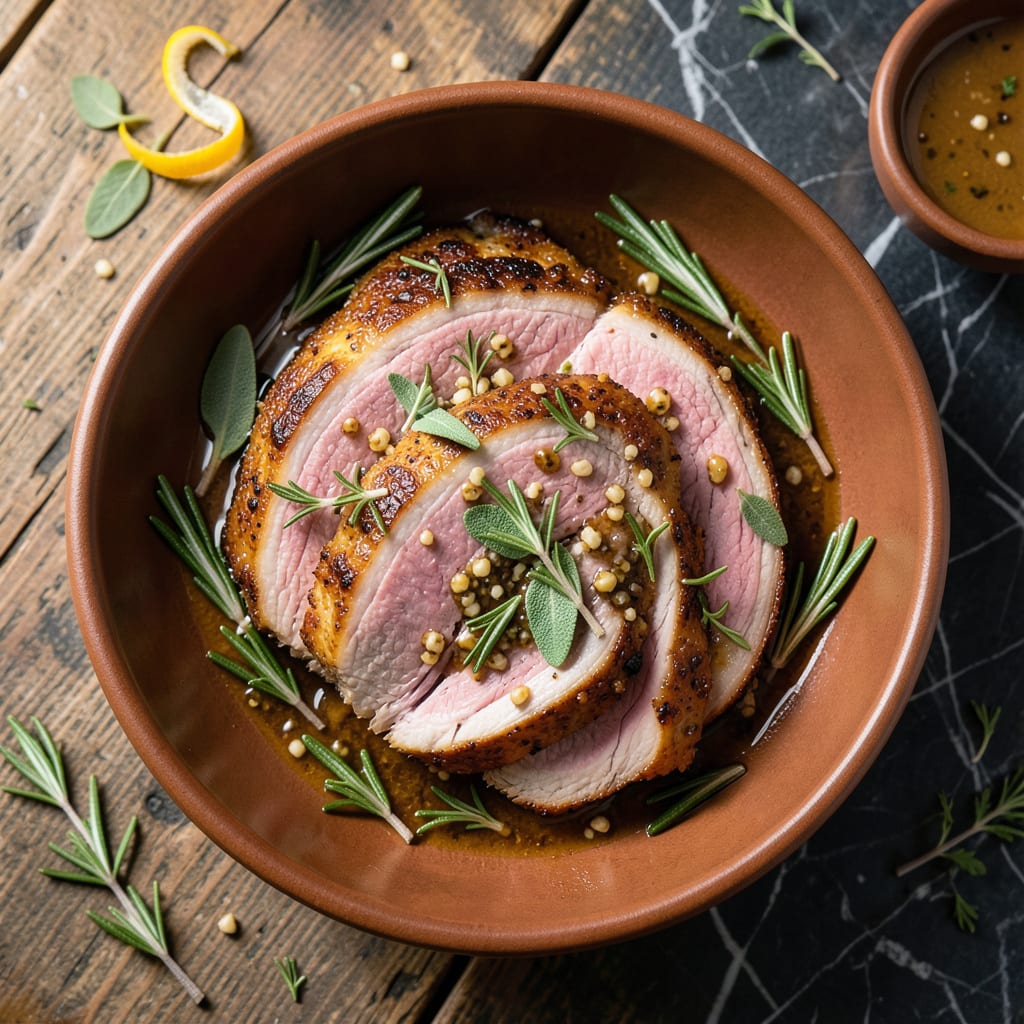 Best Damn Pork Loin Recipe: Herb Crusted Juiciness With Every Slice illustration with key details