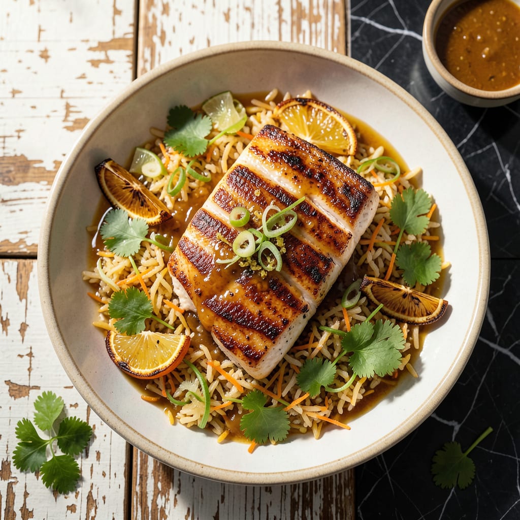 Visual representation of Best Grilled Mahi Mahi Recipe Ever: Tropical Citrus Glaze With Charred Edges