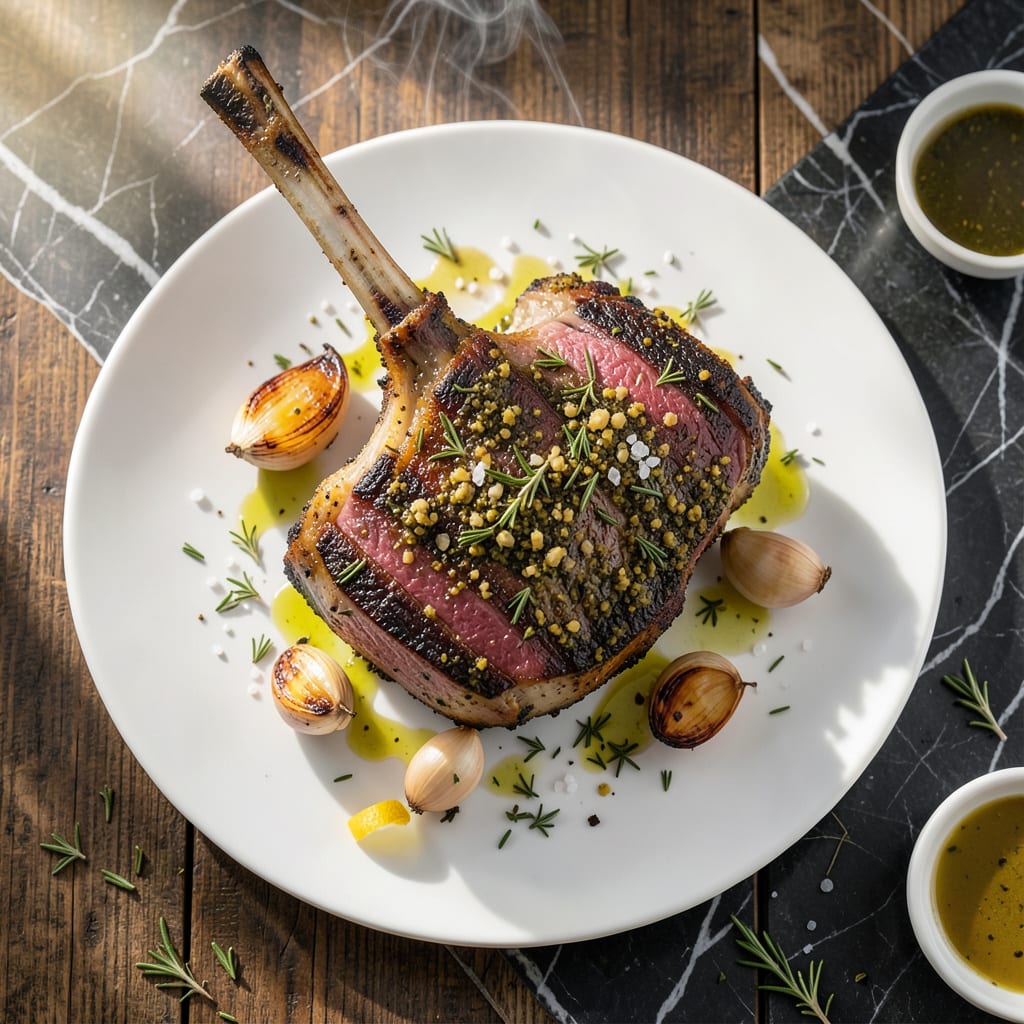 Best Grilled Rack Of Lamb Recipe: Rosemary Garlic Crusted Elegance illustration with key details