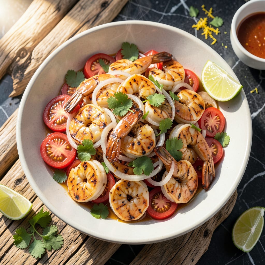 Visual representation of Best Grilled Shrimp Recipe Ever: Smoky Char with Garlic Lime Zing