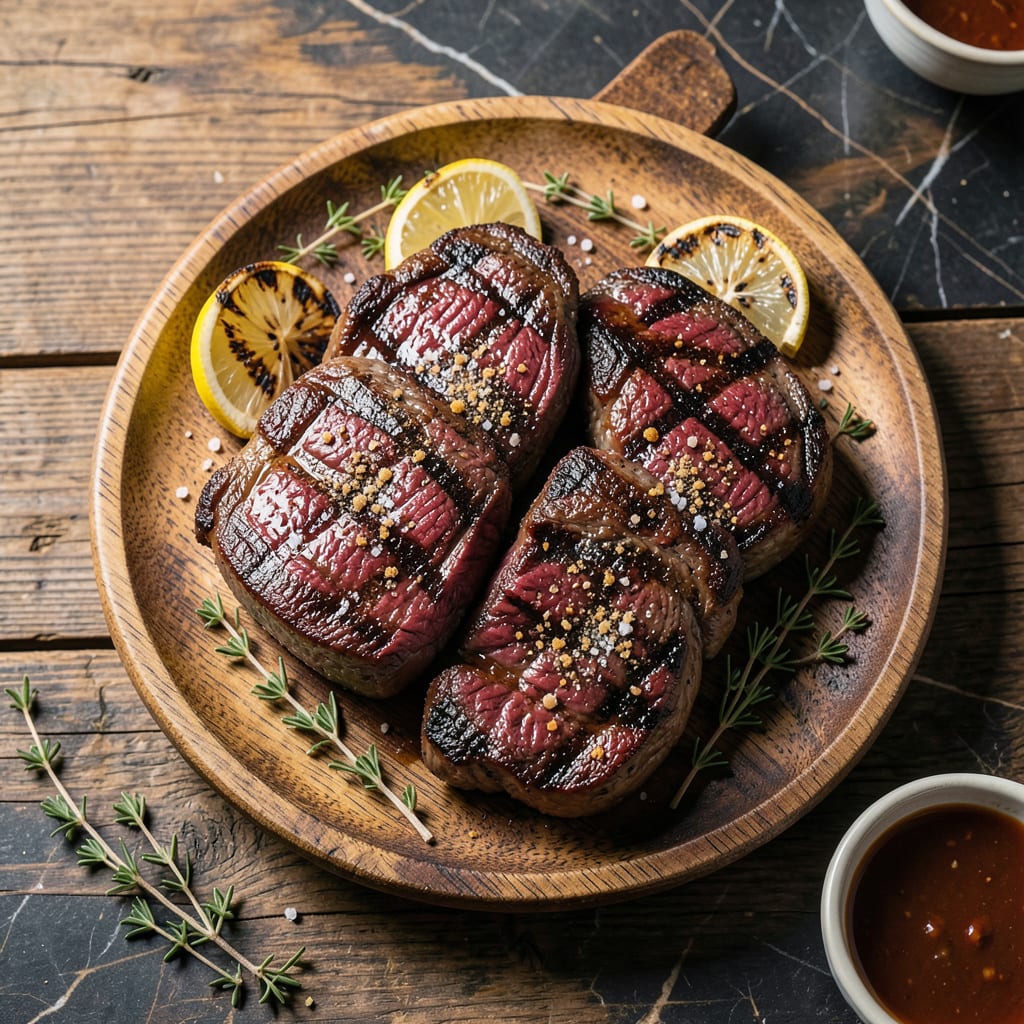 Complete Best Grilled Steak Recipe: Steakhouse Crust With Juicy Centers overview image