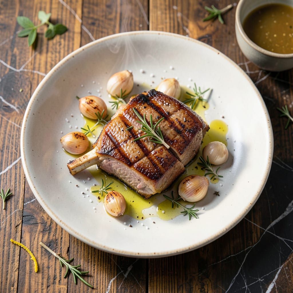Visual representation of Best Grilled Veal Chop Recipe: Char Kissed Elegance With Herb Infusion