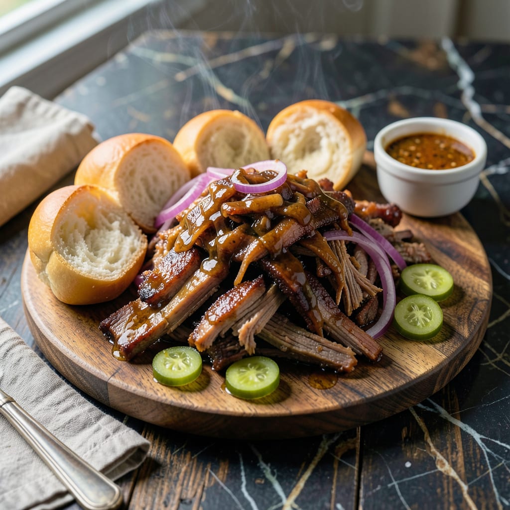 Best Smoked BBQ Pulled Pork Recipe: Fall Off The Bone Smoky Sweetness illustration with key details