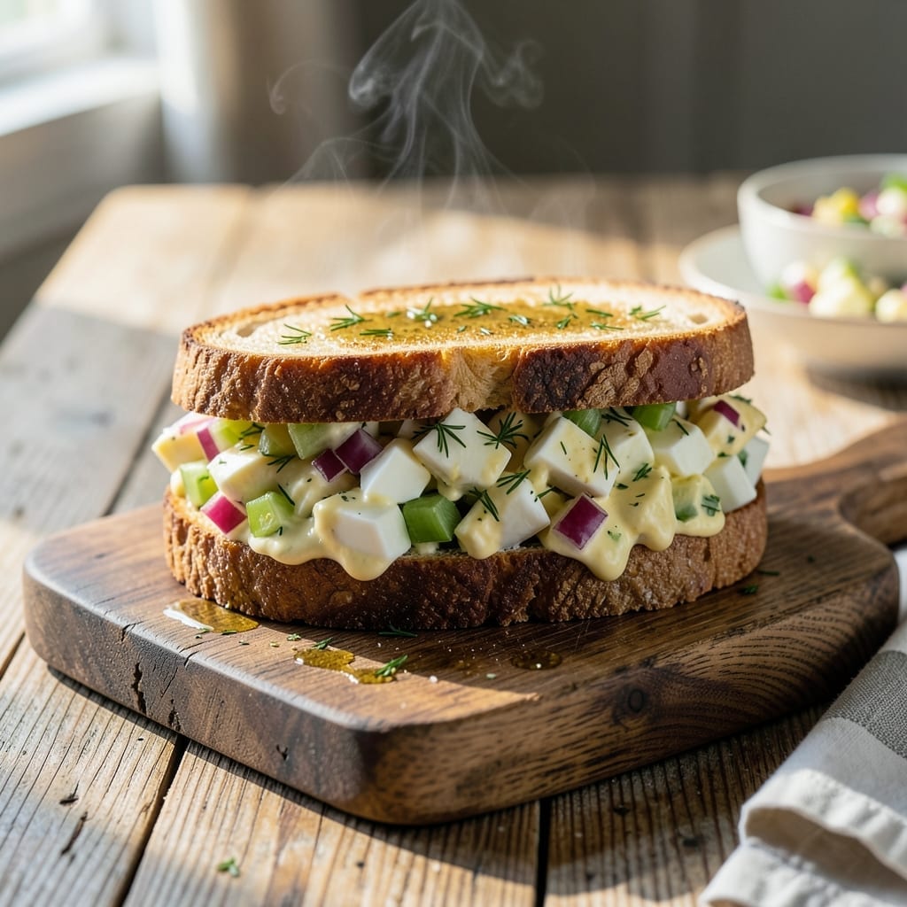 Egg Salad Sandwich Recipe Pioneer Woman: Classic Creamy Fillings on Toasted Bread