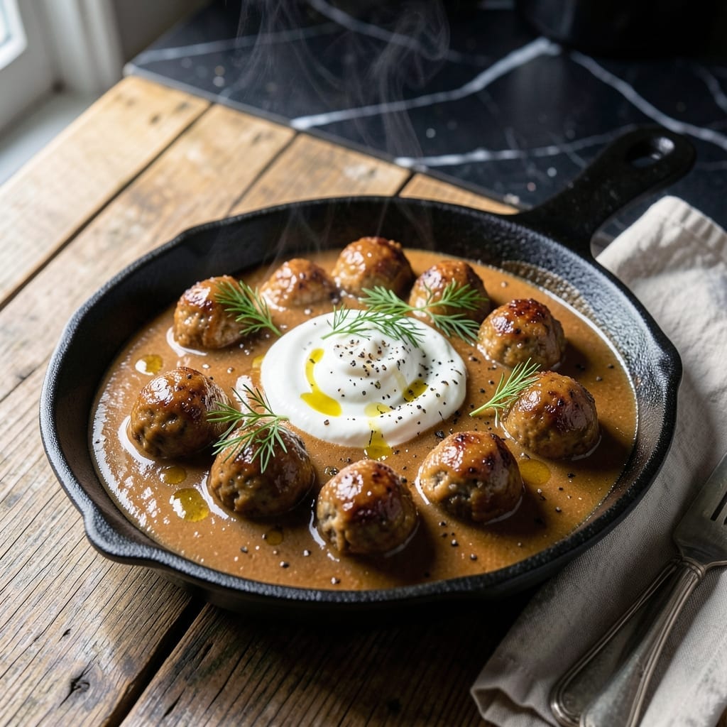 Swedish Meatball Sauce Recipe With Sour Cream: Velvety Gravy for Classic Comfort