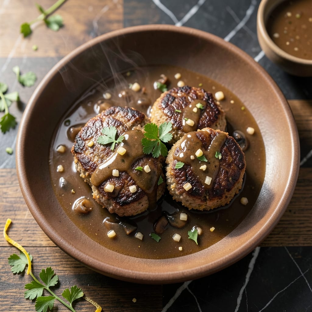 Salisbury Steak Recipe From Scratch: Homemade Gravy-Smothered Comfort