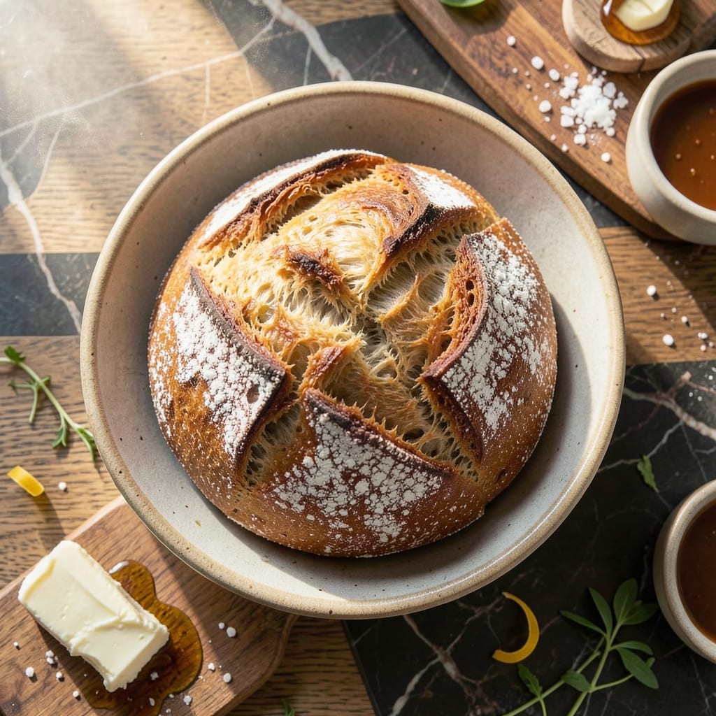 Easiest Sourdough Bread Recipe For Beginners: Foolproof Crust With Open Crumb