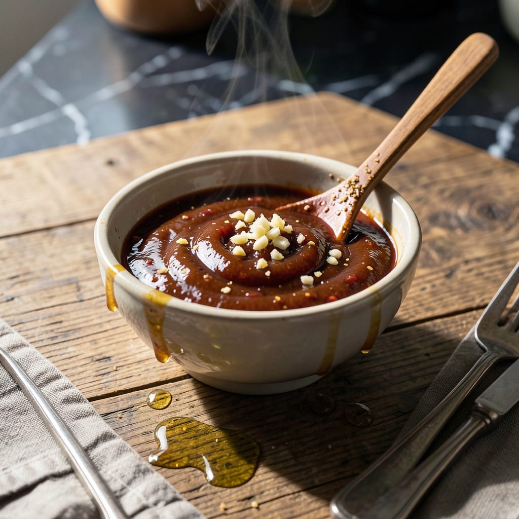 Visual representation of Bibigo BBQ Sauce Recipe: Korean Inspired Sweet and Spicy Glaze