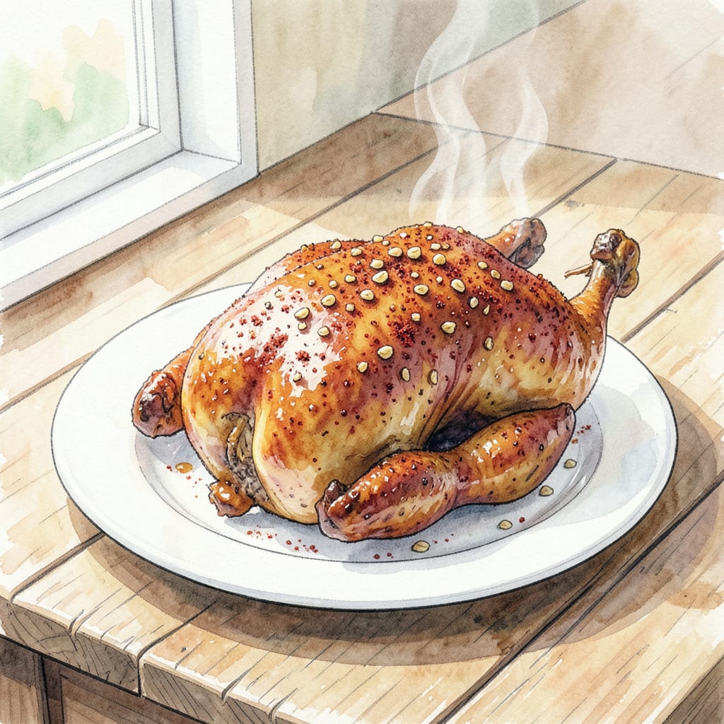 Big Bob Gibson's BBQ Chicken Recipe: Smoky Southern Perfection illustration with key details