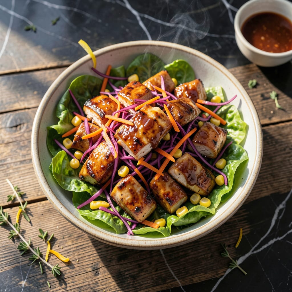 Bj's BBQ Chicken Salad Recipe: Smoky Crunch in Every Bite illustration with key details