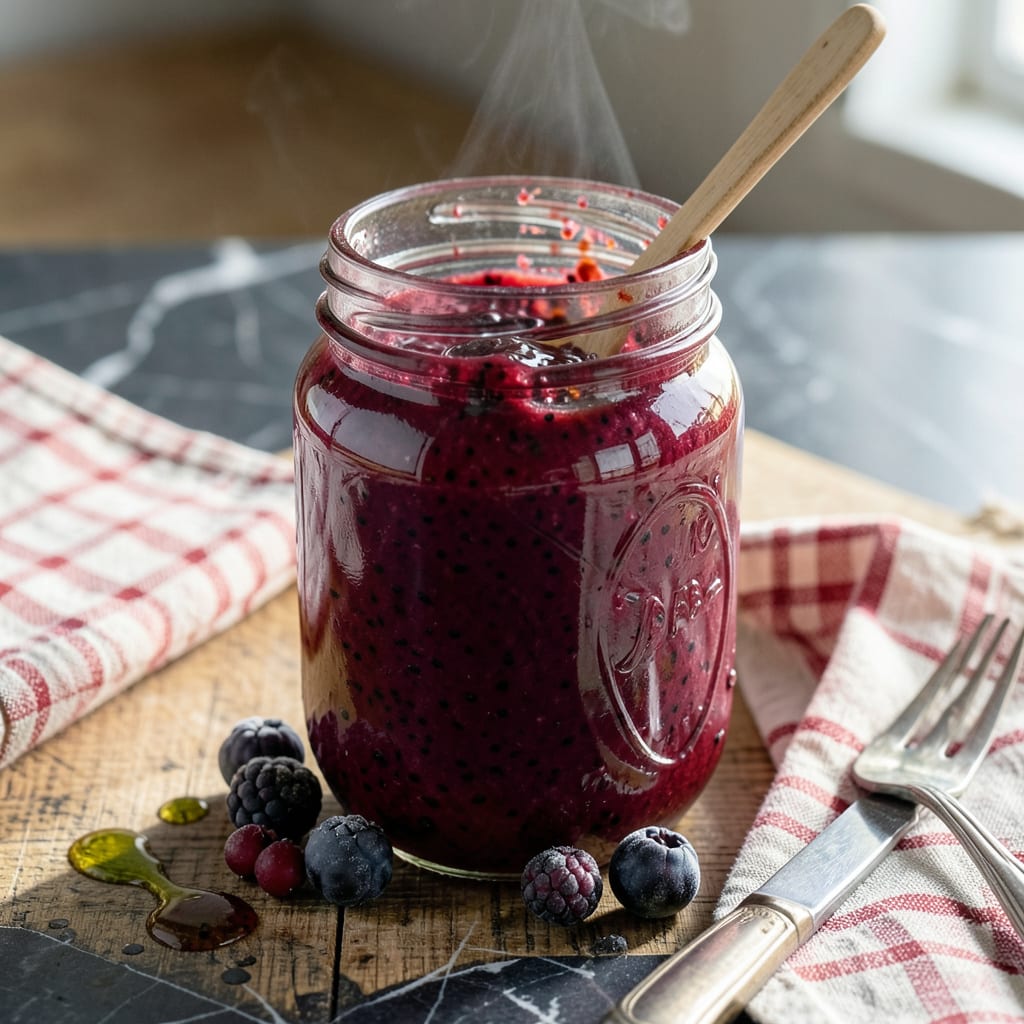 Blackberry BBQ Sauce Recipe for Canning: Sweet and Tangy Shelf Stable Delight example with annotations