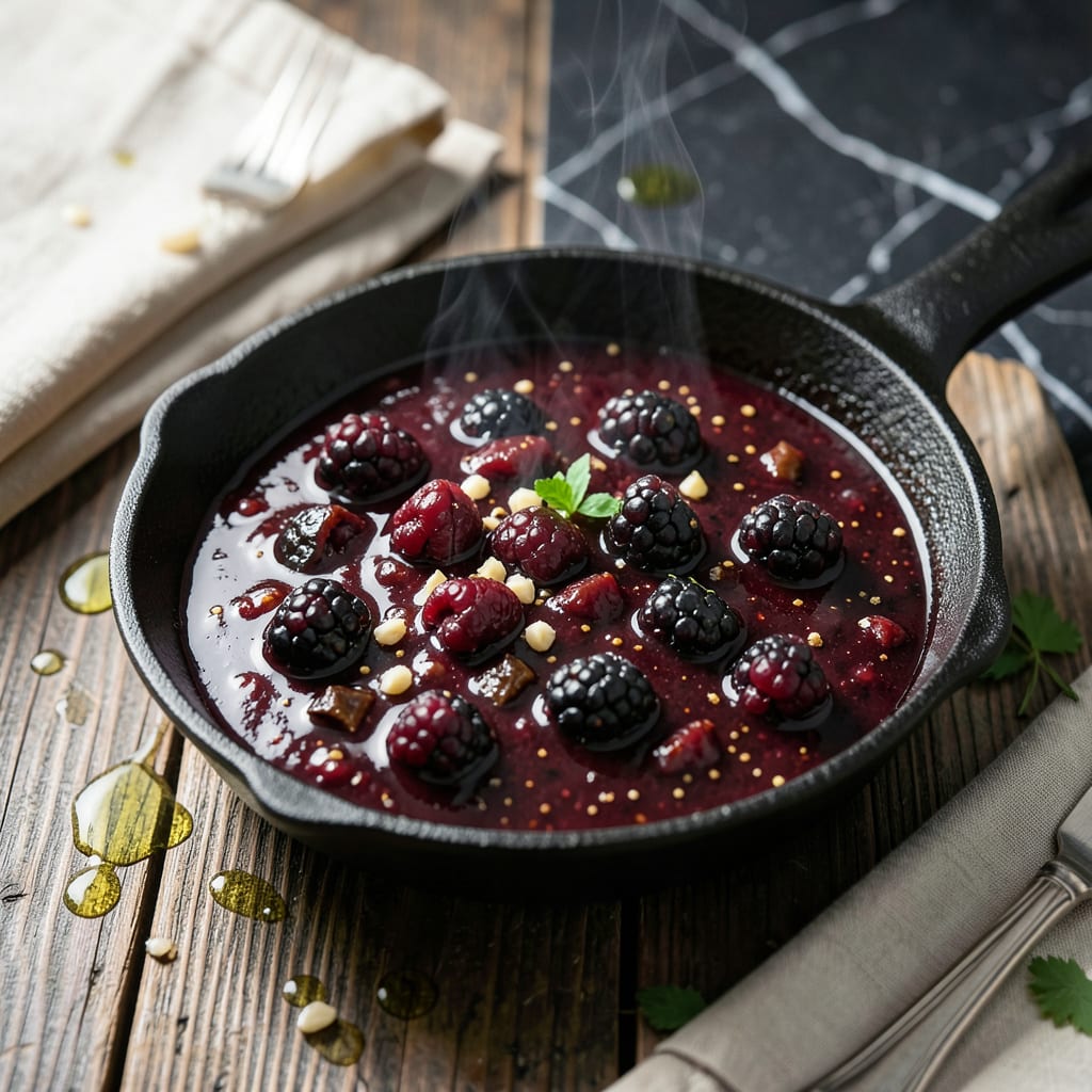 Blackberry Chipotle BBQ Sauce Recipe: Smoky Fruit Fusion for Grilling illustration with key details