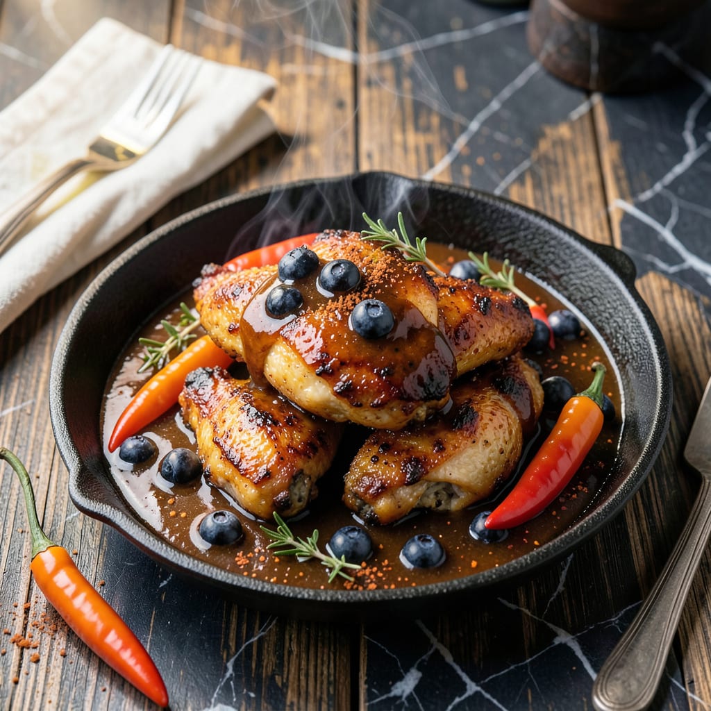 Complete blueberry habanero bbq sauce recipe overview image