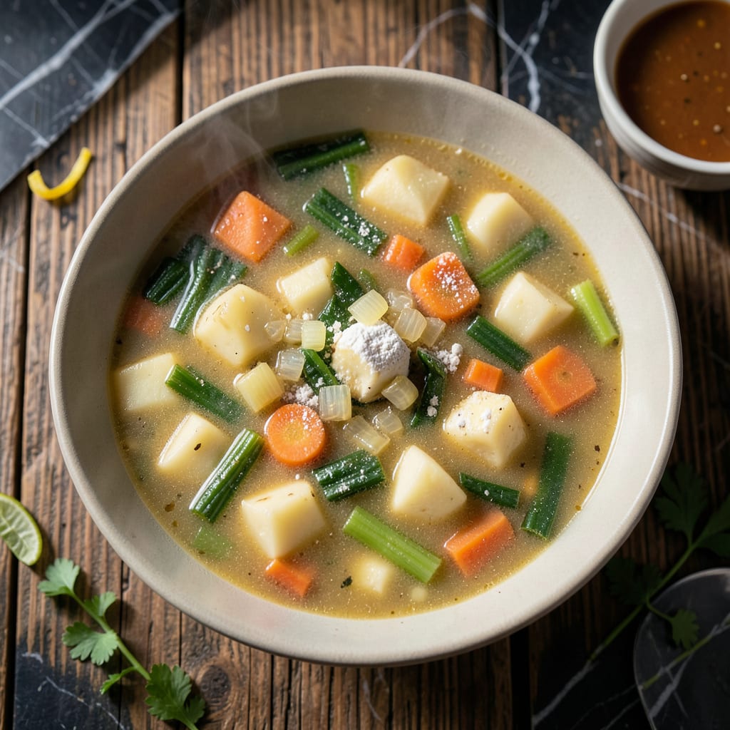 Comprehensive bob evans potato soup recipe visual reference