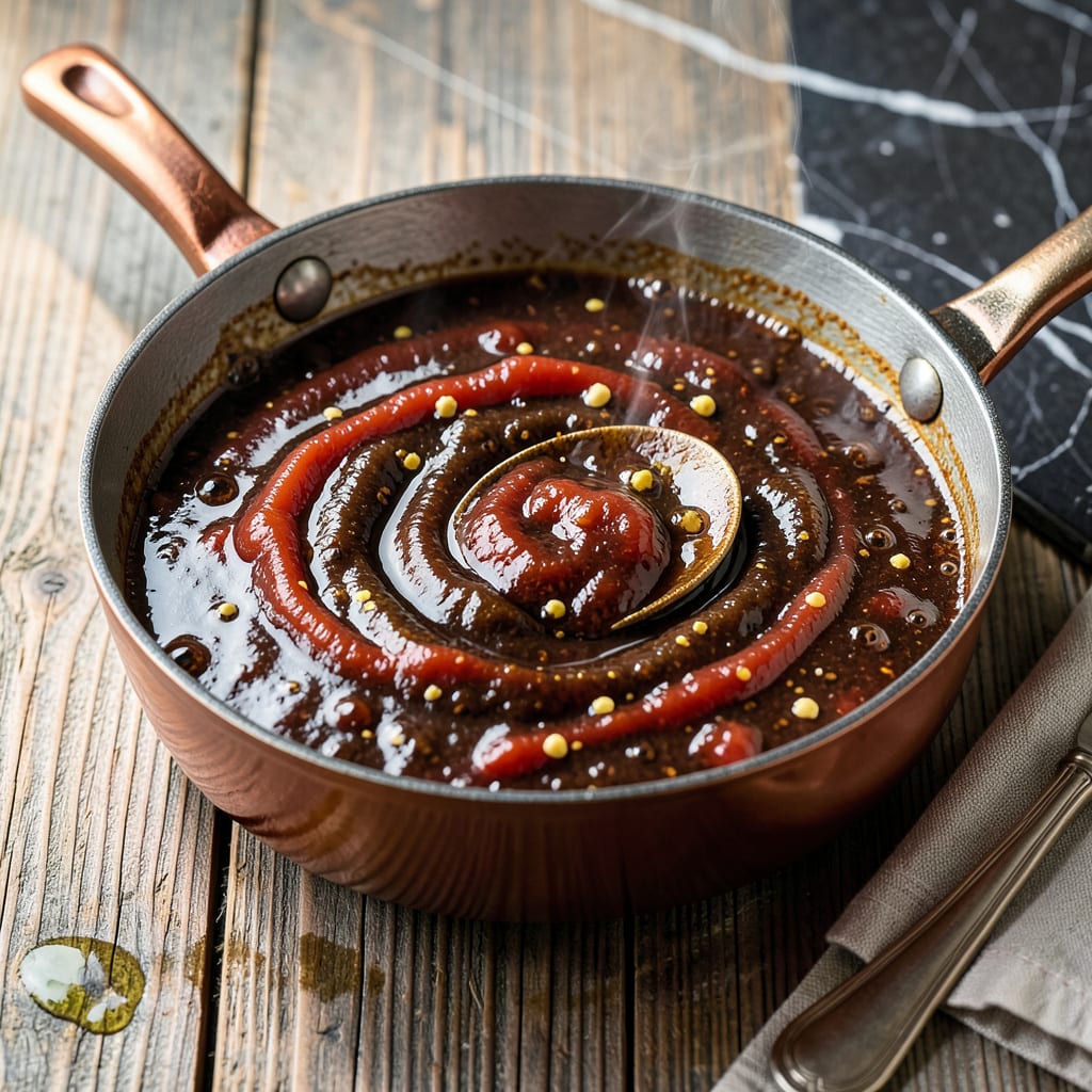 Visual representation of Bobby Flay BBQ Sauce Recipe: Pitmaster's Tangy Sweet Blend