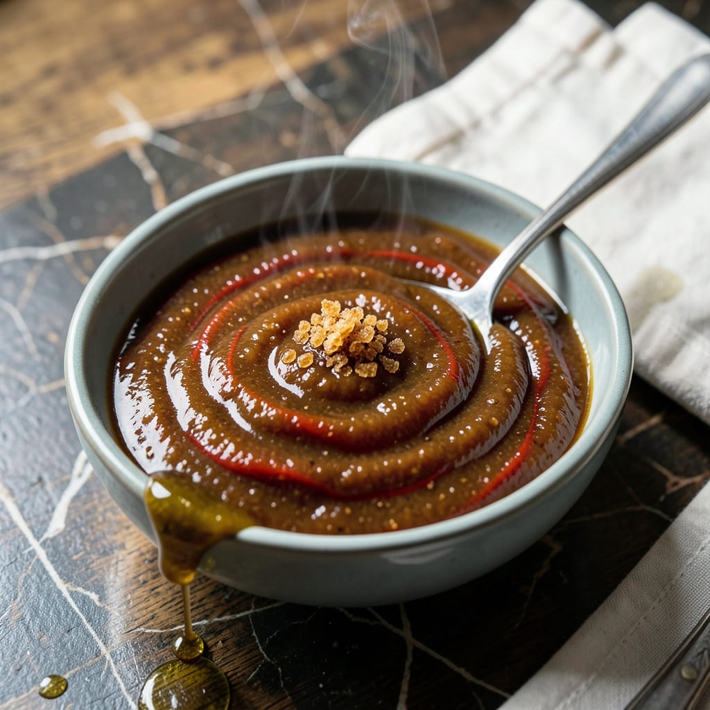 Bobby Rubino's BBQ Sauce Recipe: Smoky Molasses Heat for Backyard Grilling example with annotations