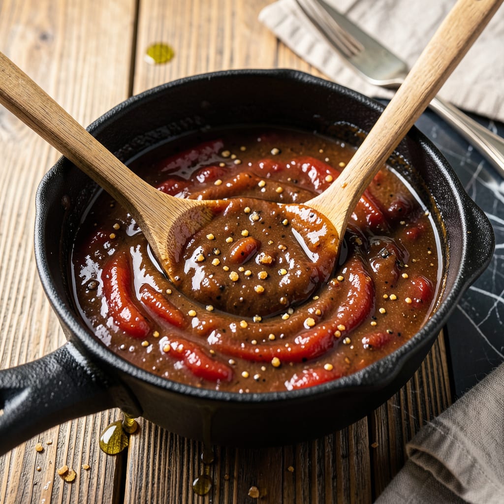 Visual representation of Bold BBQ Sauce Recipe: Tangy Molasses Kick for Backyard Grilling