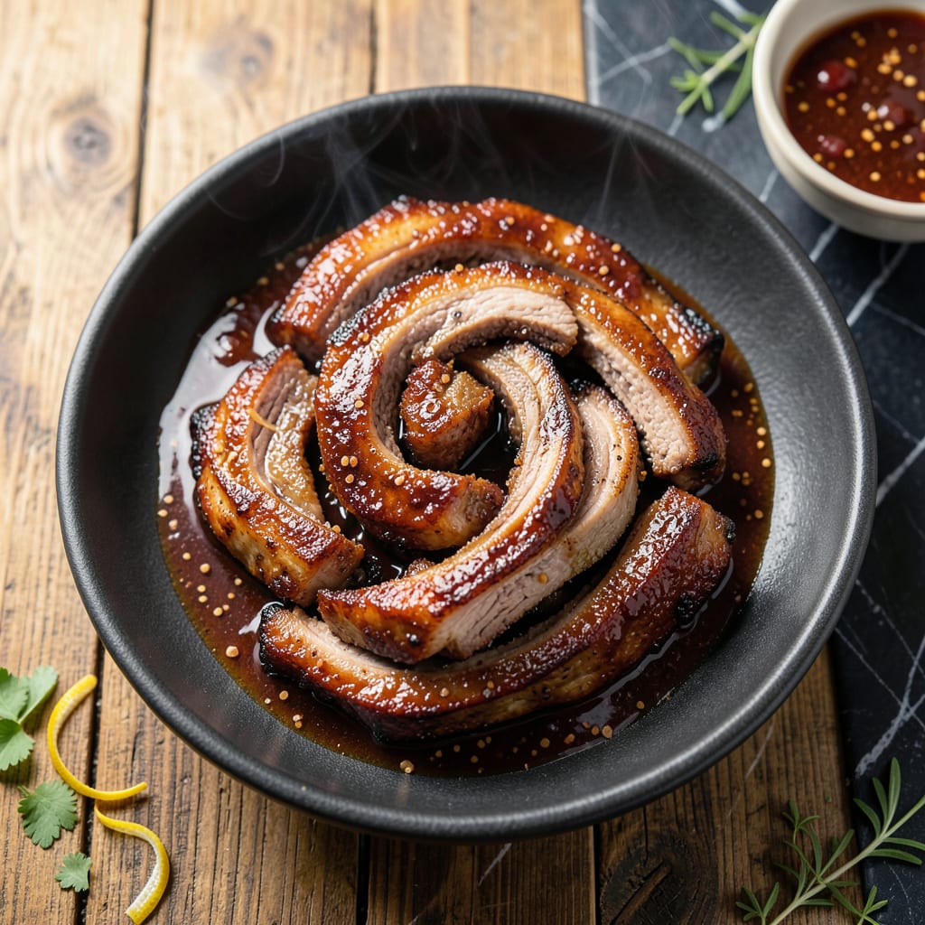 Boneless BBQ Pork Ribs Recipe: Oven Baked Fall Off The Bone Goodness illustration with key details