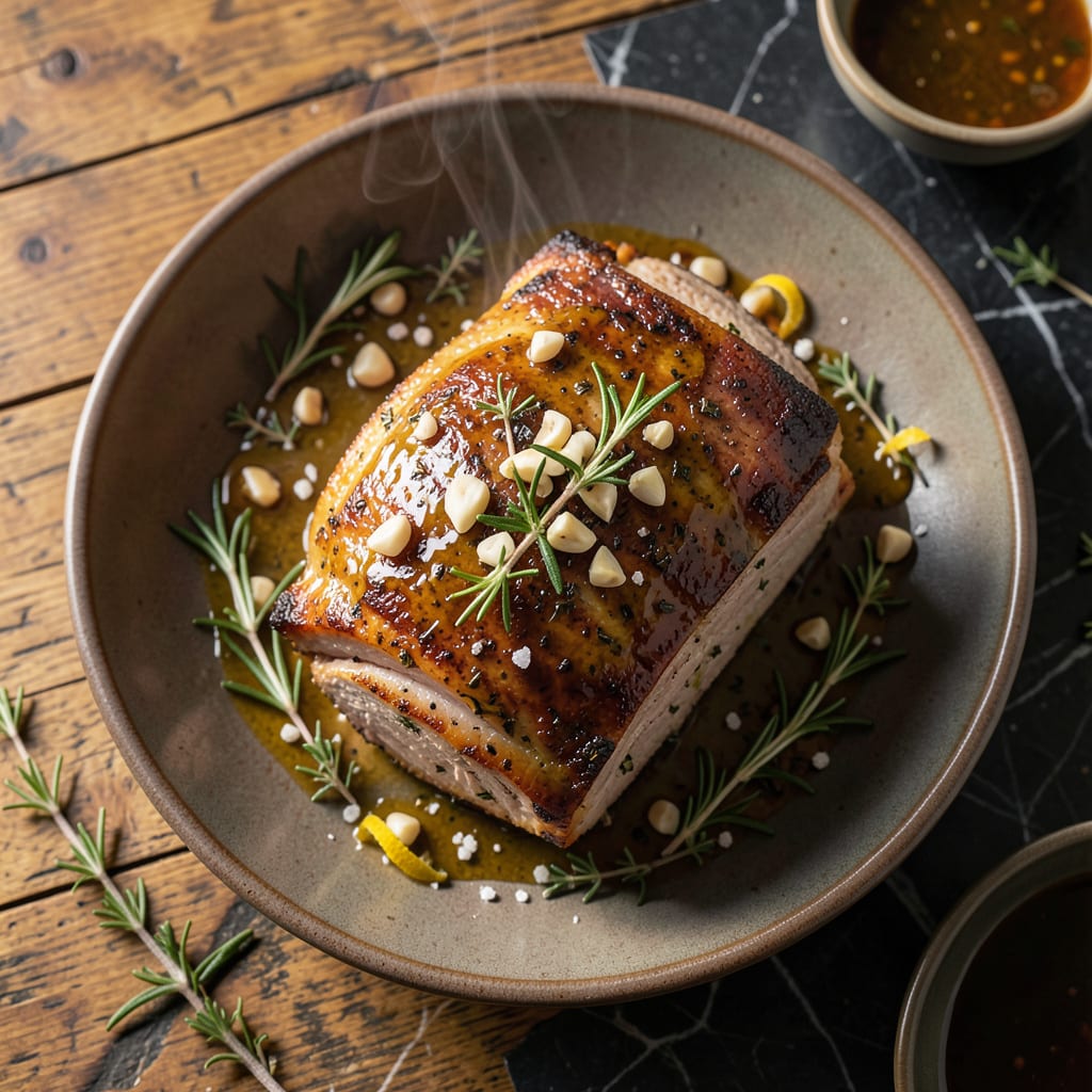 boneless pork rib roast recipe example with annotations