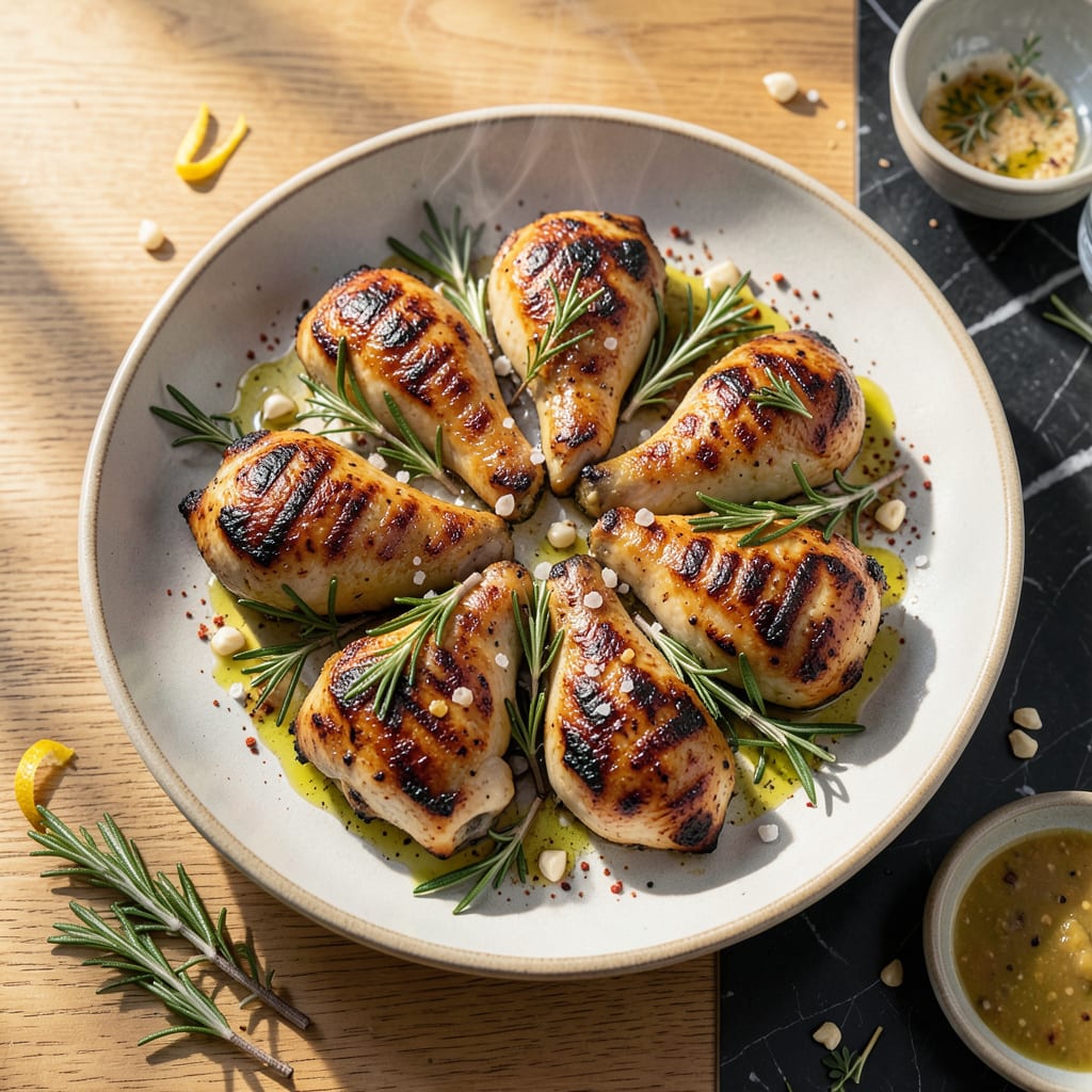 Complete Boneless Skinless Chicken Thighs Grilled Recipe: Smoky Char with Herb Infusion overview image