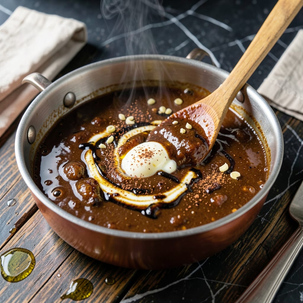 Visual representation of Bourbon BBQ Wing Sauce Recipe: Smoky Sweet Glaze With Bold Depth