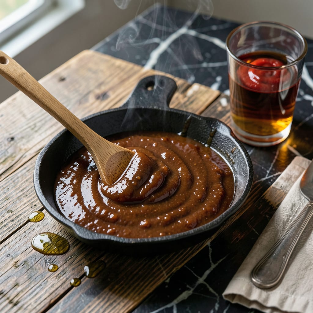bourbon molasses bbq sauce recipe detailed visual guide