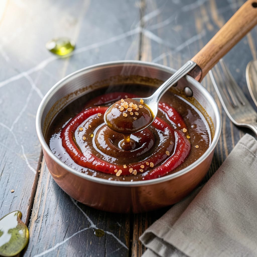 Visual representation of Brandy BBQ Sauce Recipe: Rich Molasses Kissed Glaze for Smoky Depth