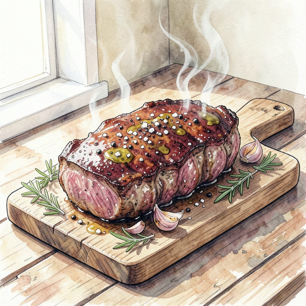 Visual representation of brazilian bbq picanha recipe