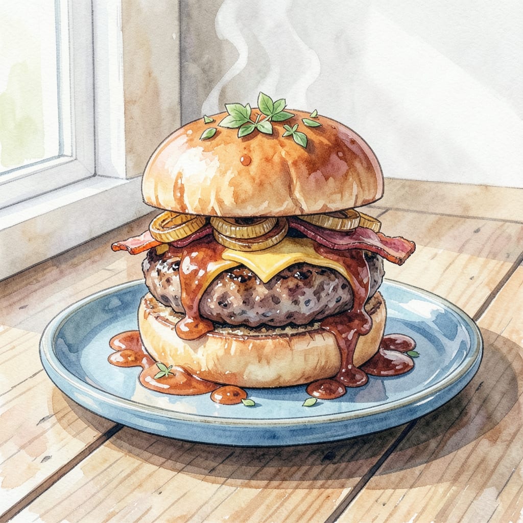 Comprehensive british bbq burger recipe visual reference