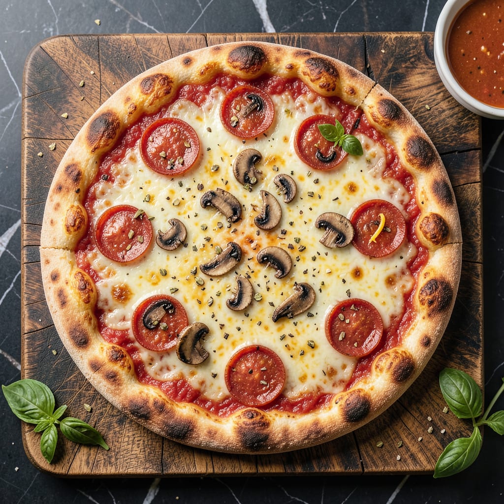 Complete broil frozen pizza overview image