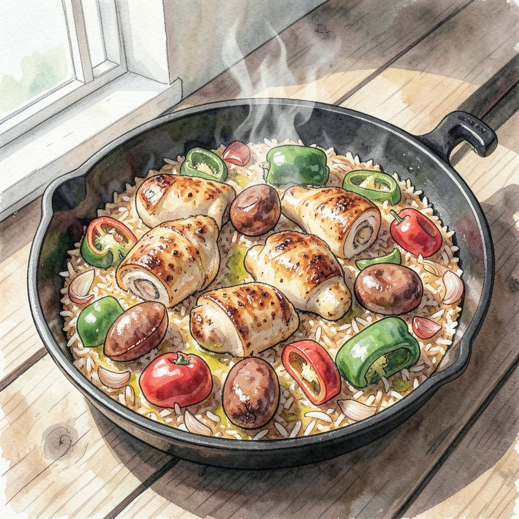 Complete Brown Jambalaya Recipe: Spicy One Pot Wonder with Sausage overview image