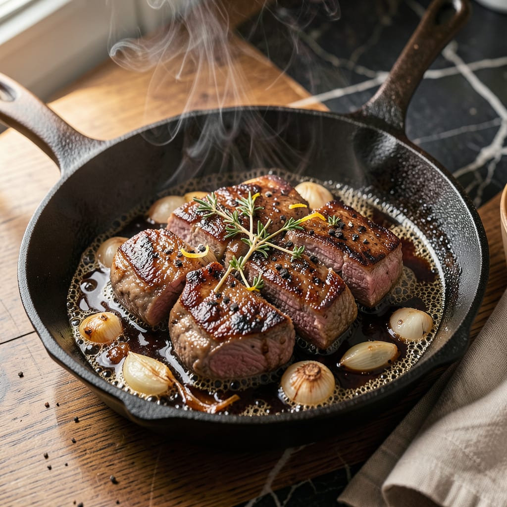 bubbling meat example with annotations