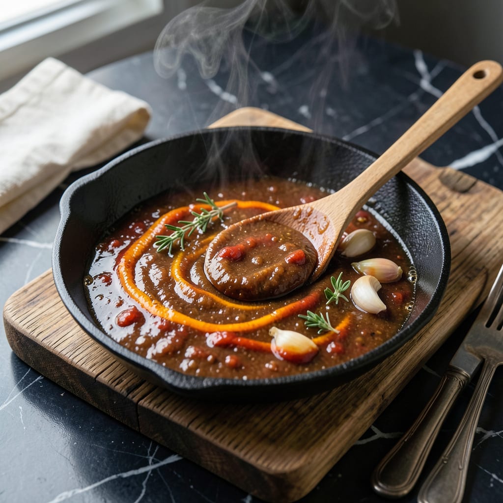 Buffalo BBQ Sauce Recipe: Smoky Tangy Fusion for Grilling example with annotations