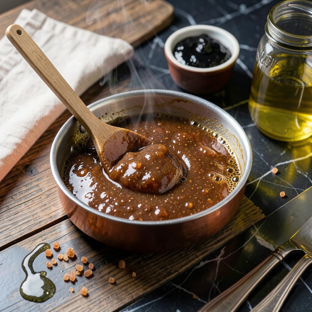 Visual representation of bulleit bourbon bbq sauce recipe