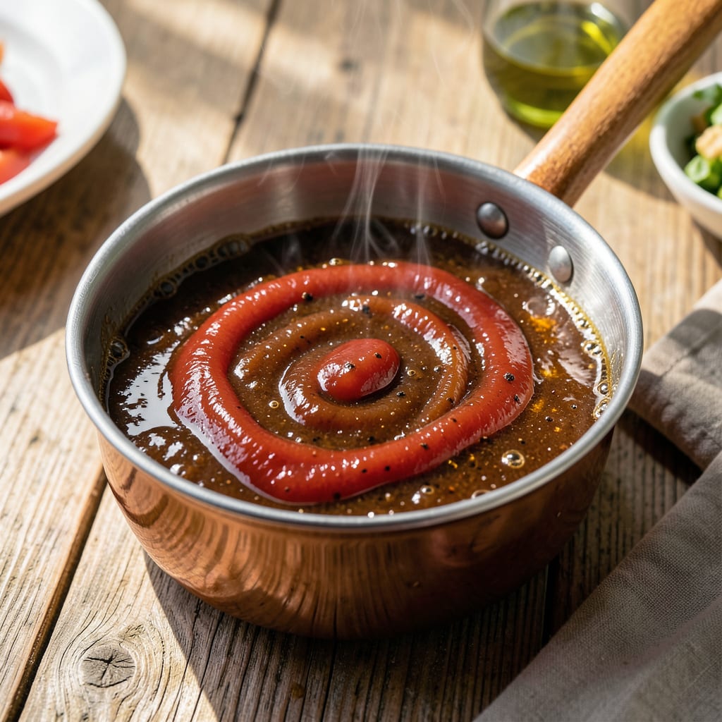 Burger King BBQ Sauce Recipe: Tangy Molasses Blend With Signature Smoke example with annotations