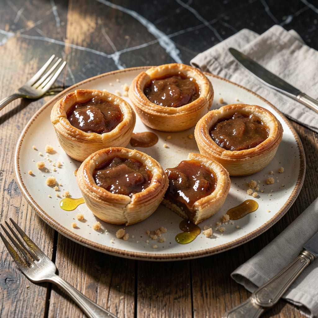 Visual representation of butter tart recipe without corn syrup