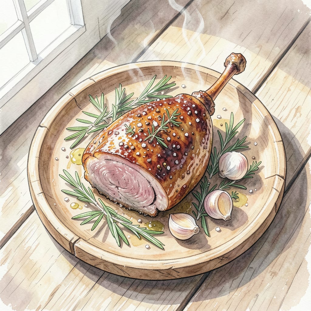Butterflied Lamb Leg Recipe: Tender and Juicy Roasting Perfection example with annotations