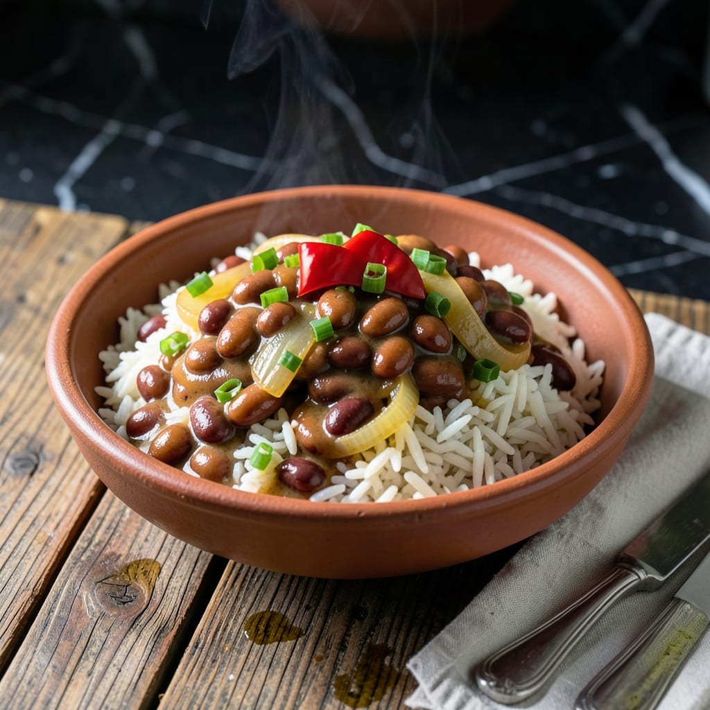 Jamaican Red Beans and Rice Recipe With Canned Beans: Island-Inspired One-Pot Meal Jamaican Red Beans and Rice Recipe With Canned Beans: Island-Inspired One-Pot Meal