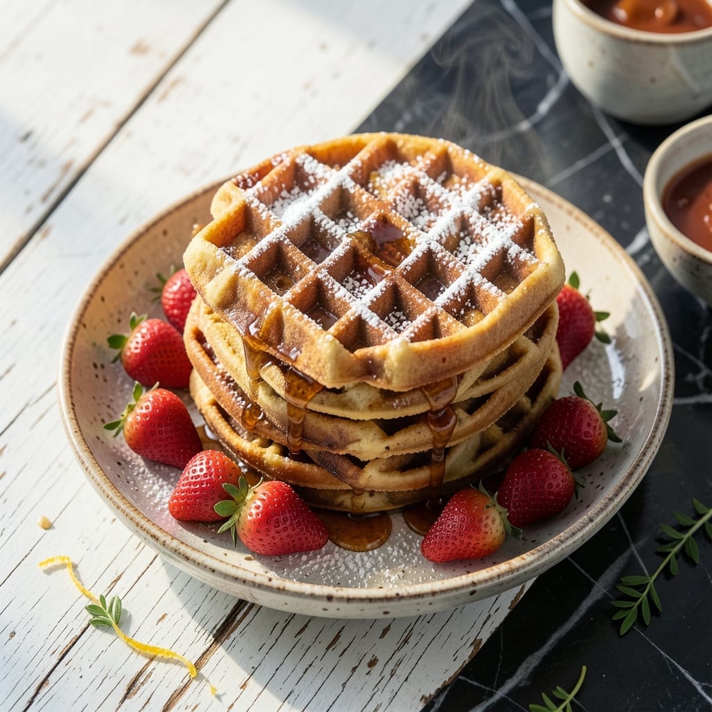 Waffle Recipe Without Baking Powder: Fluffy Crisp Edges With Egg Whip Magic